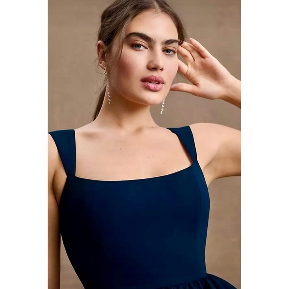 Sachin & Babi Blaine Mini Dress Navy Bow Train Cocktail Party Formal 8 M Blue - Picture 13 of 13